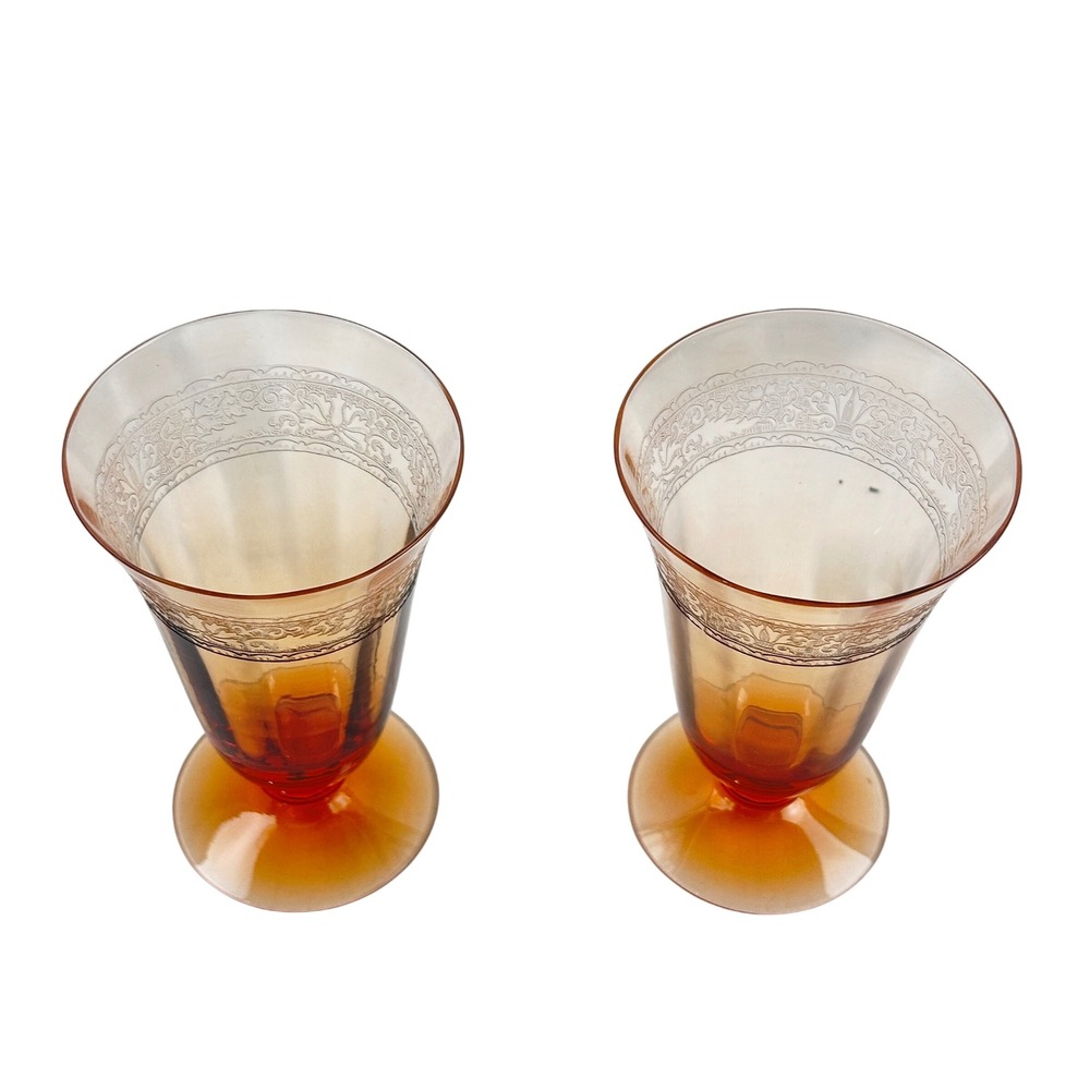 Fostoria Royal‎ Amber oyster or fruit cocktail glass 9oz 1925-1933